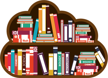 Cloud Bookcase Illustration